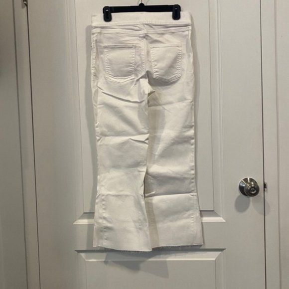 Spanx Distressed Cropped Flared Denim Jeans - Picture 6 of 6